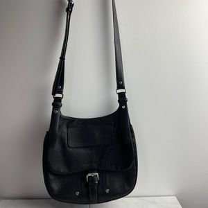 Longchamp Balzane Black Leather Hobo